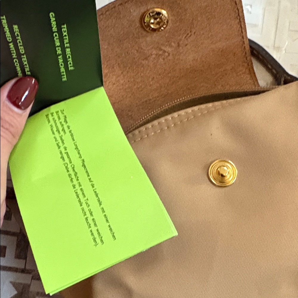 Longchamp Mini Bag in Tan and Brown - Picture 3 of 3